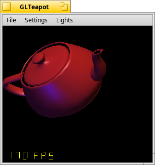 Haiku R1/beta1 - the classic GLTeapot demo application