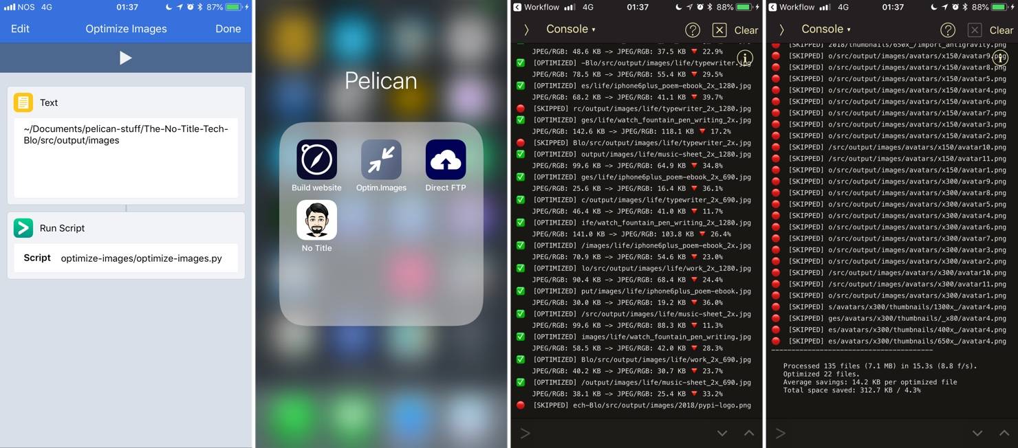 iPhone Workflow - Optimize Images