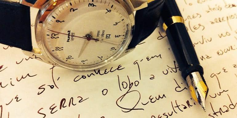 Writing - watch and fountain pen